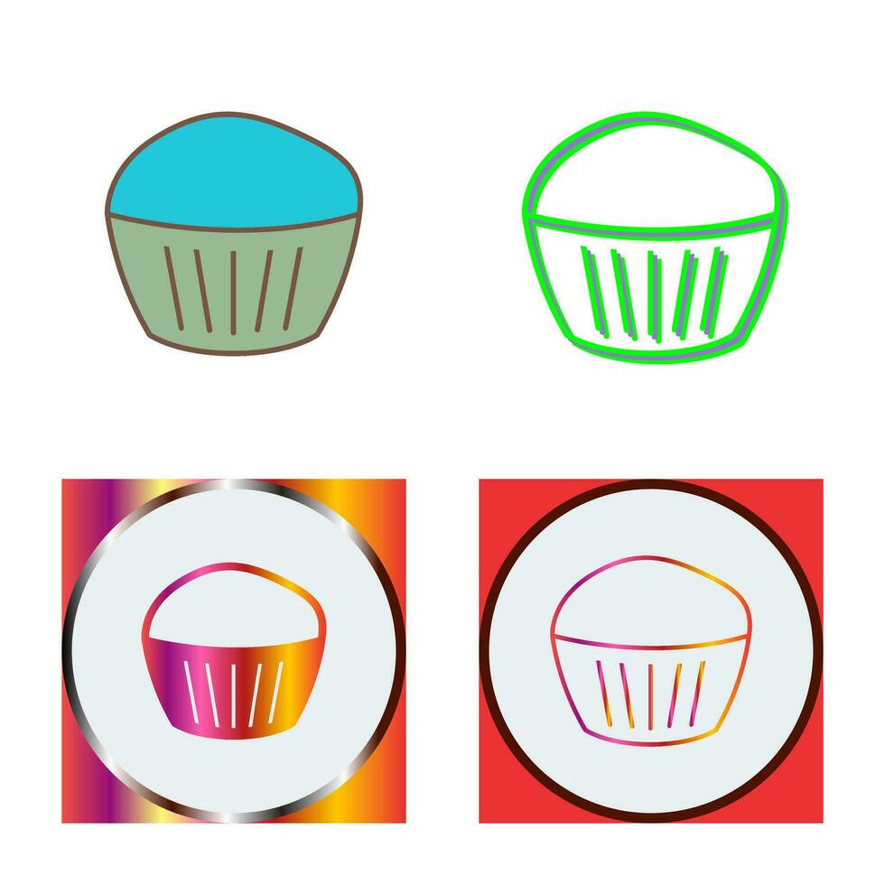 chocola muffin vector icoon