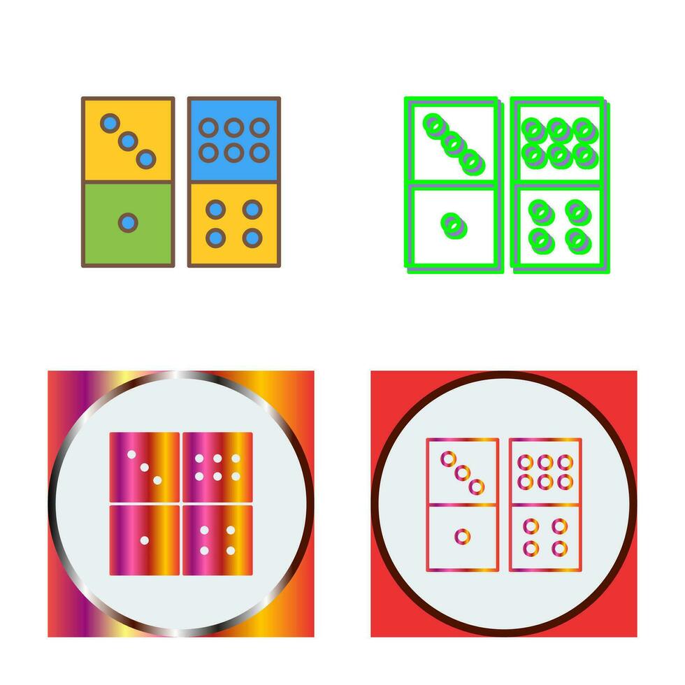 domino spel vector icoon