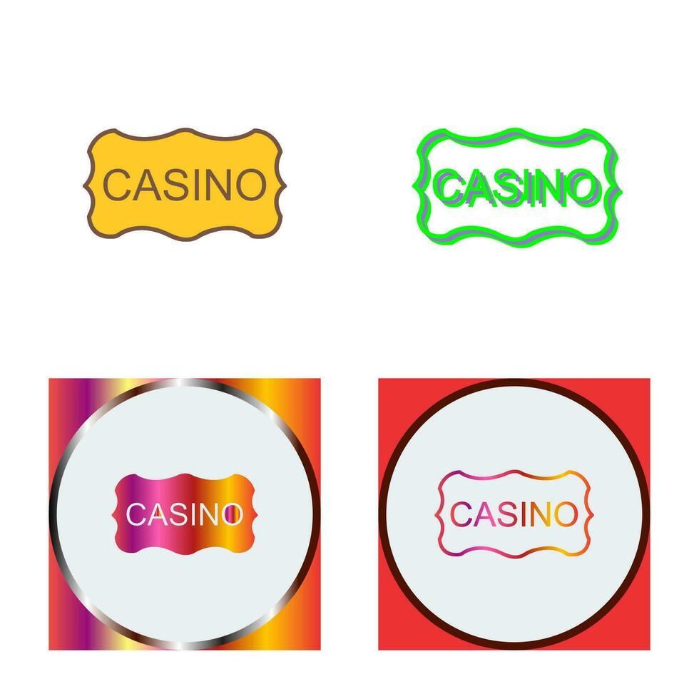 casino teken vector icoon