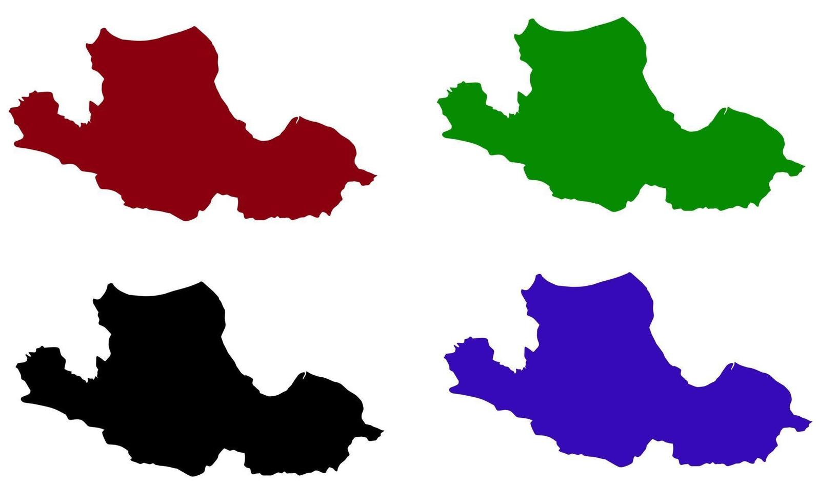 silhouetkaart van de stad samsun in turkije vector