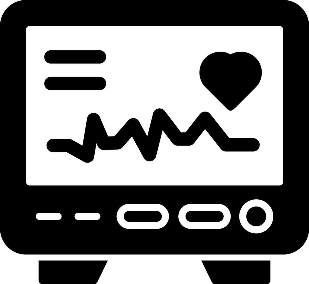 elektrocardiogram vector icoon