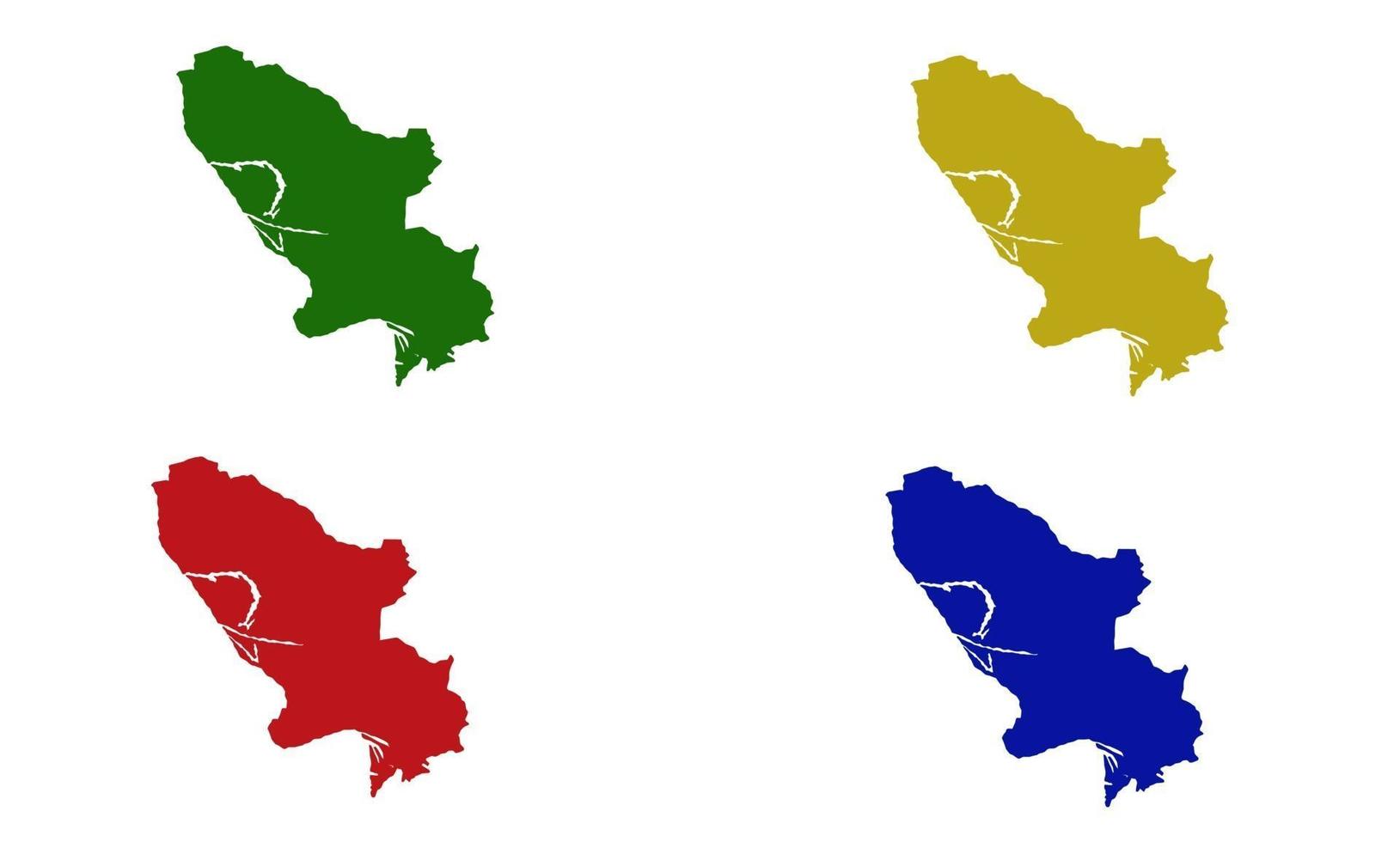 mannheim stadsplattegrond silhouet in duitsland vector