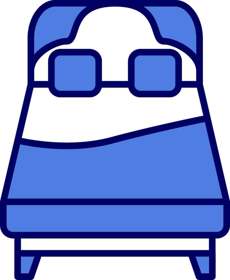 koningin bed vector icoon