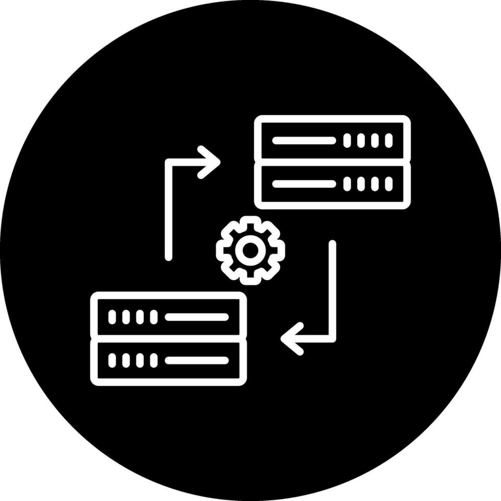 gegevens synchronisatie vector icoon