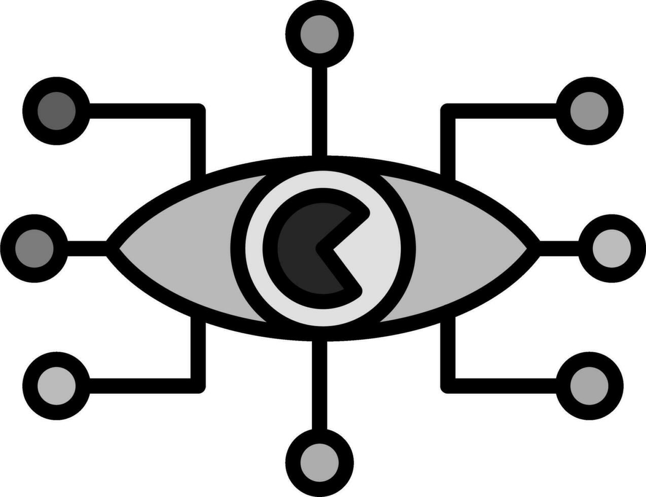 bionisch oog vector icoon