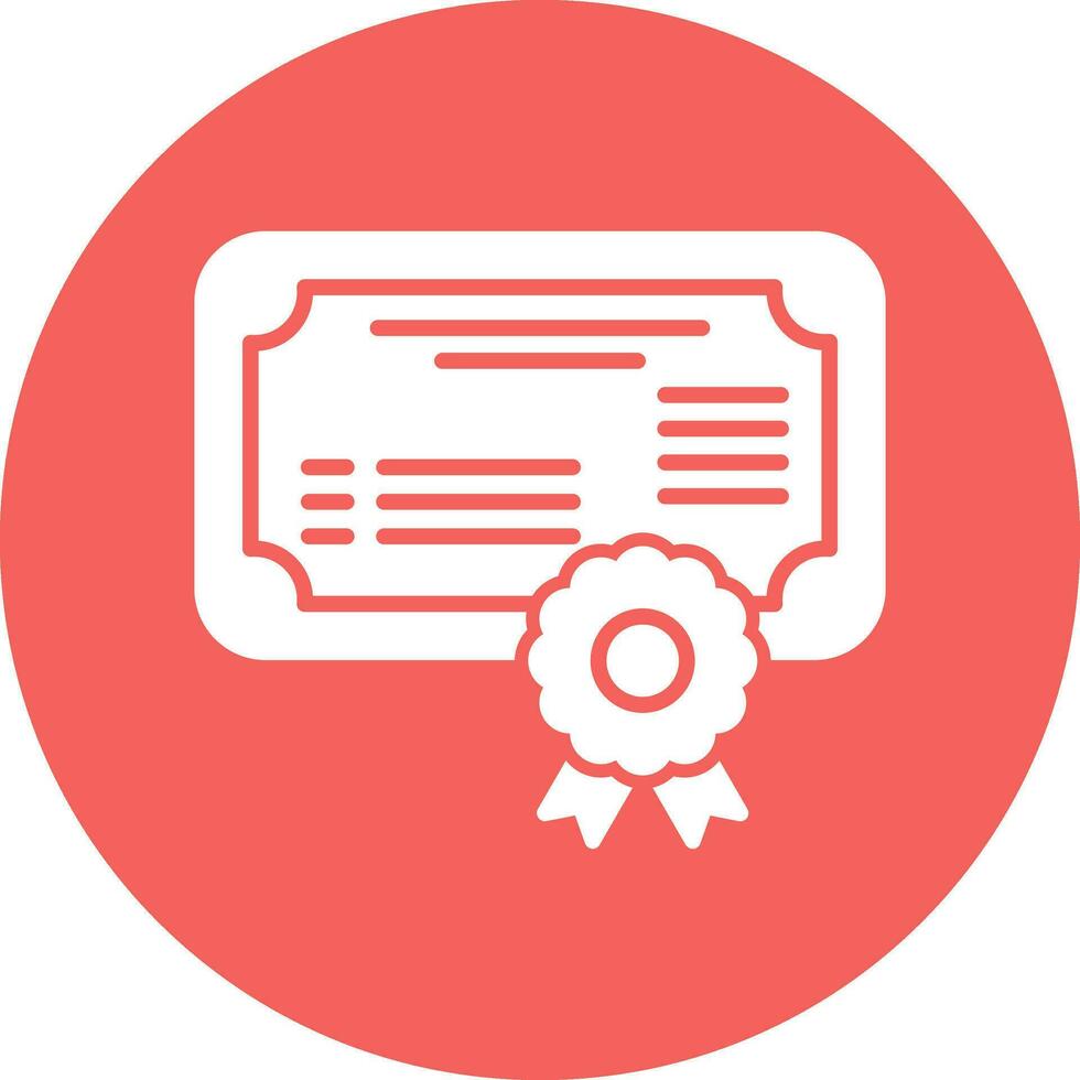 certificaat vector pictogram