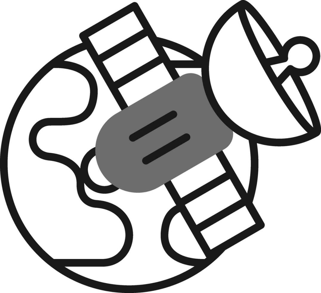 satelliet vector pictogram