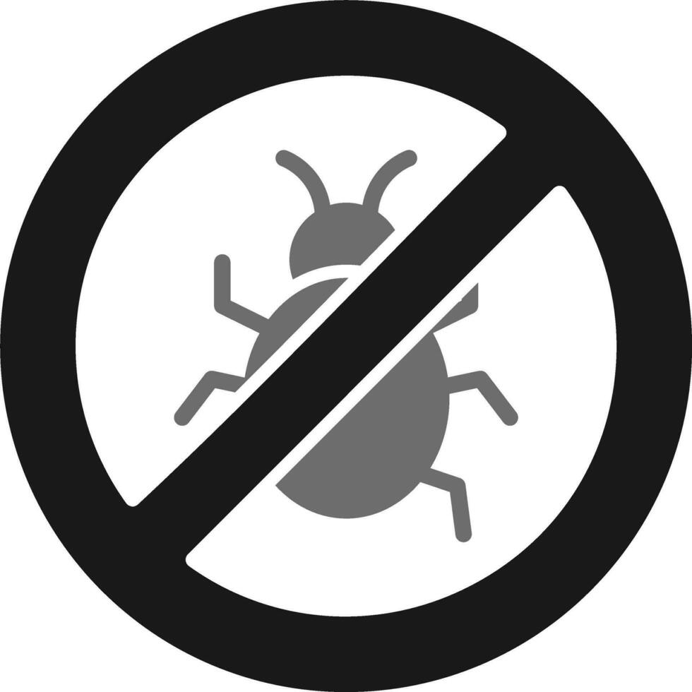 Nee bugs vector icoon