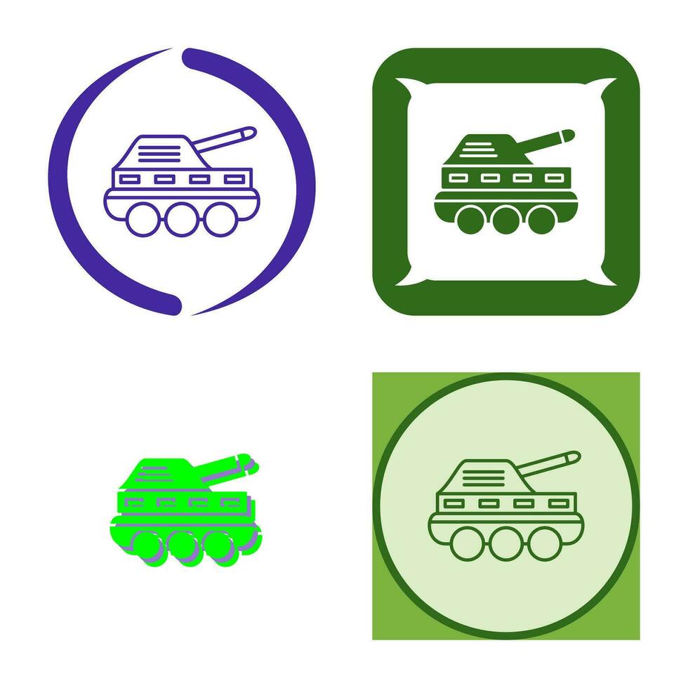 infanterie tank vector icoon