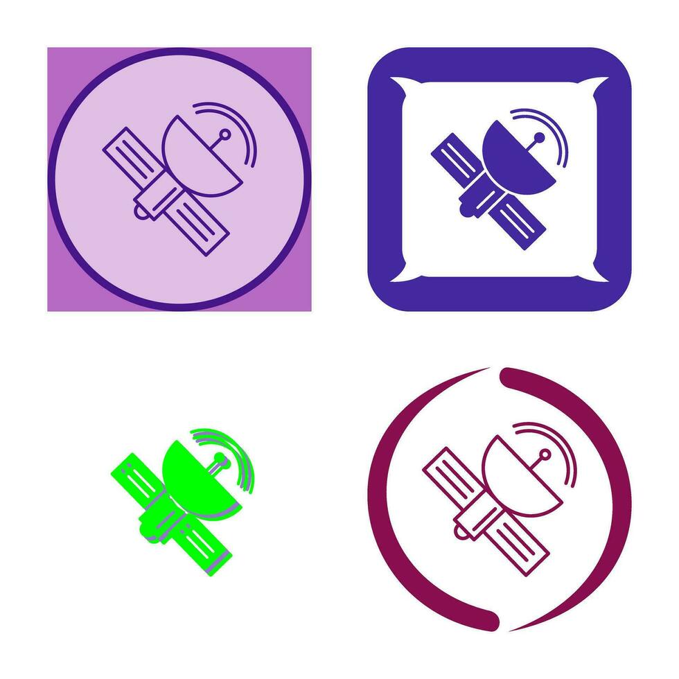 satelliet vector pictogram