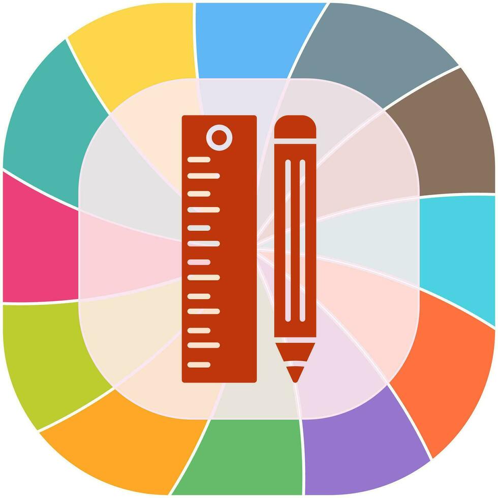 liniaal vector pictogram