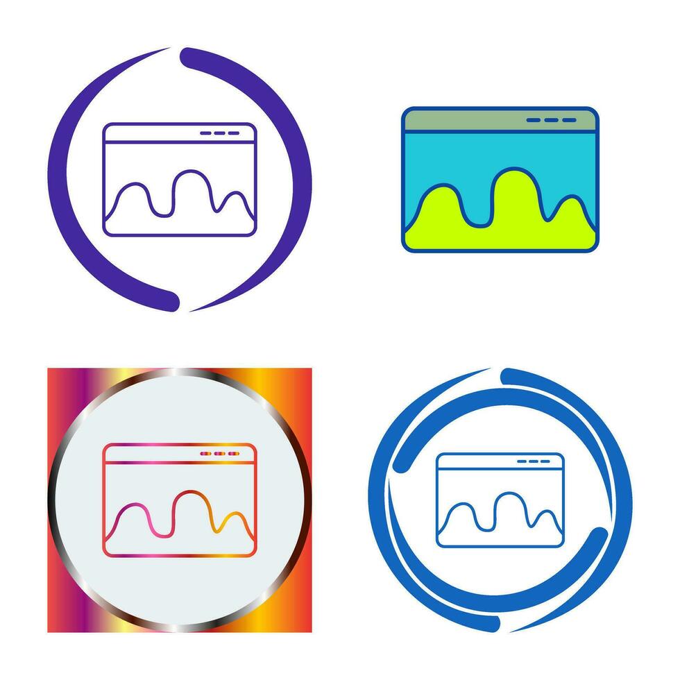 webpagina statistieken vector icoon