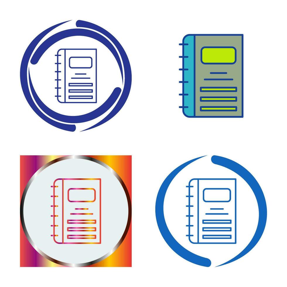 notebook vector pictogram