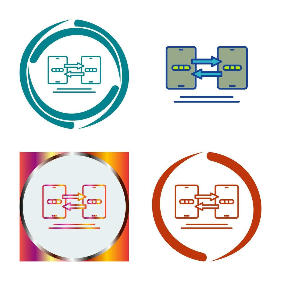 gegevens synchronisatie vector icoon