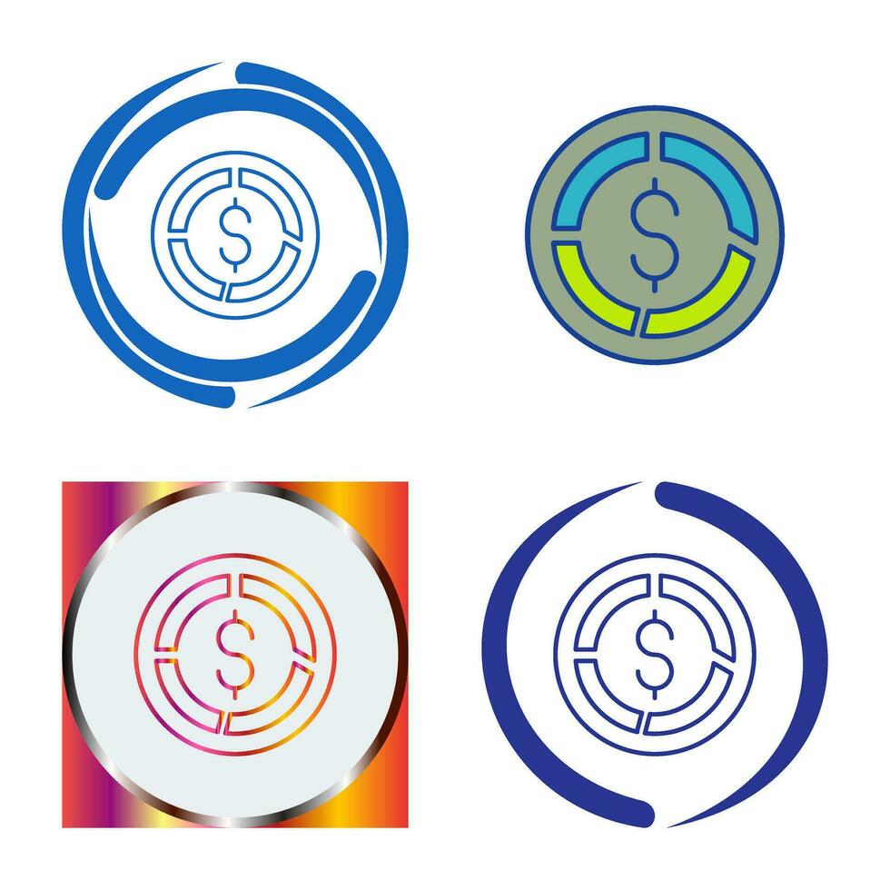 cirkeldiagram vector pictogram