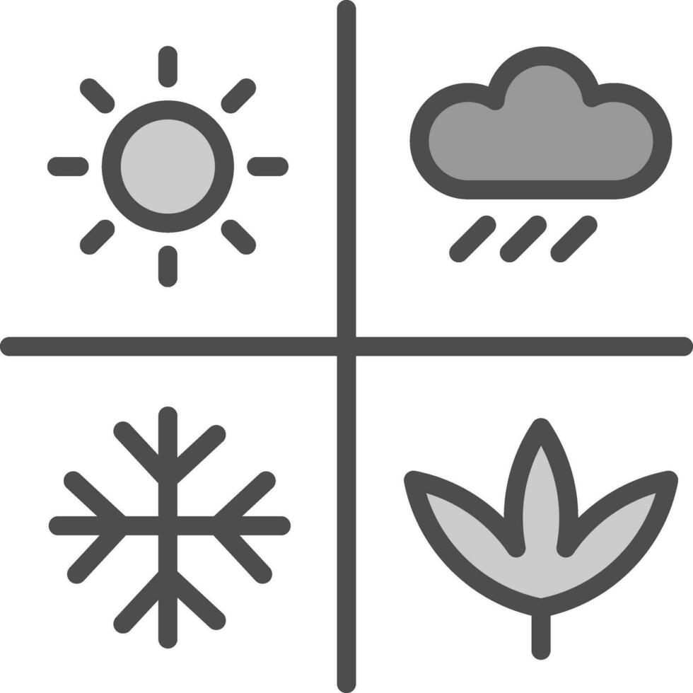 seizoensgebonden variaties vector icoon ontwerp