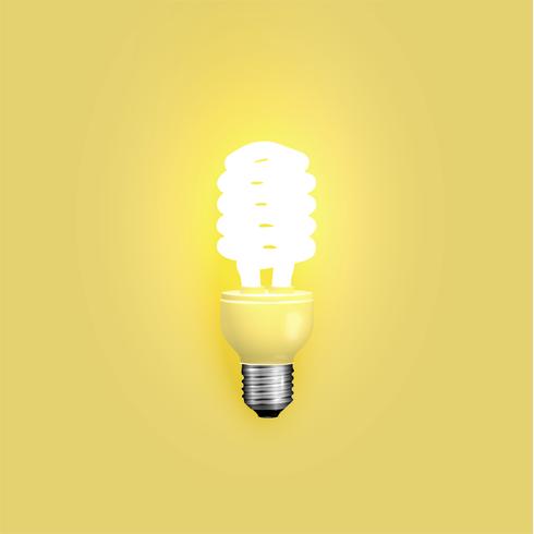 Energiespaarder lightbulb, vectorillustratie vector