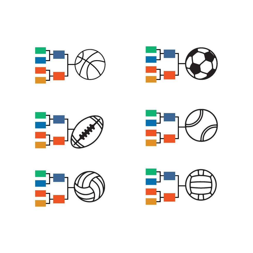 sport pictogrammen Aan wit vector