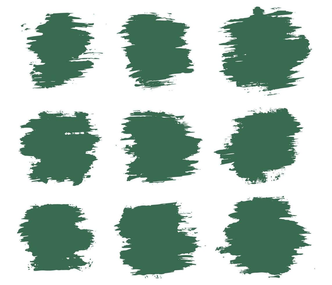 decoratief vector groen kleur borstel beroerte ontwerp