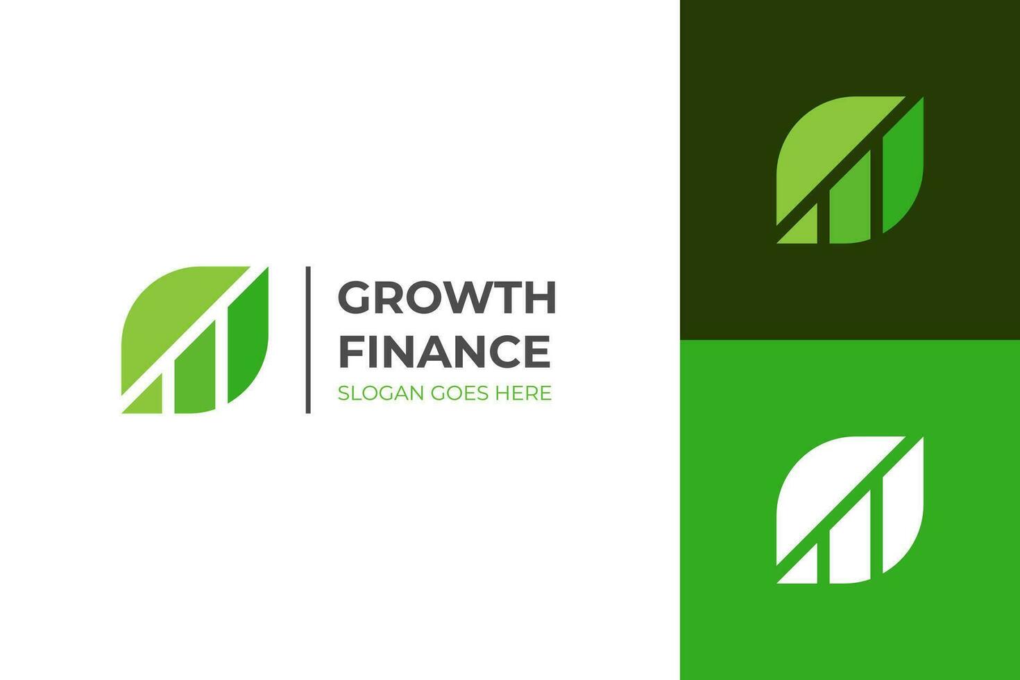 financieel groei omhoog logo icoon ontwerp met blad en pijl gecombineerd voor economie, financiën element symbool vector