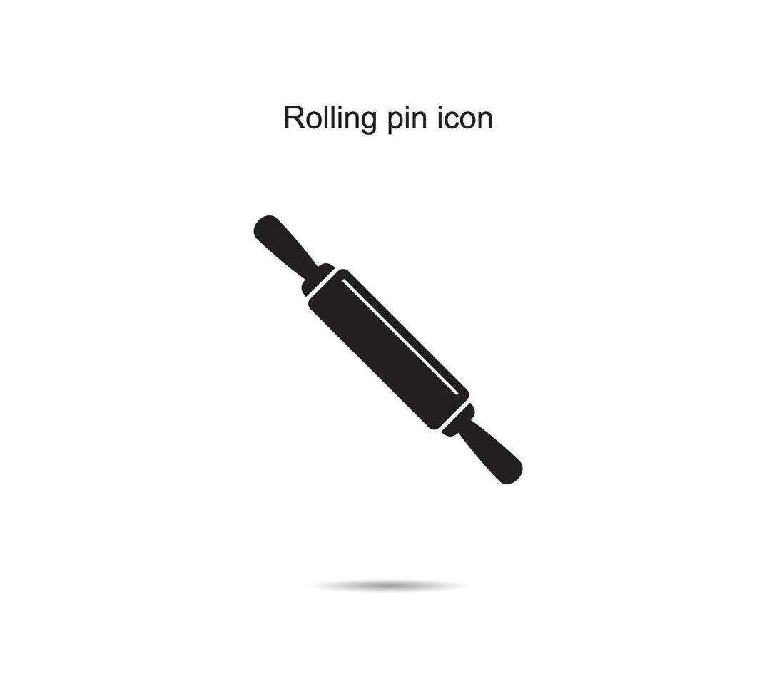 rollend pin icoon, vector illustratie