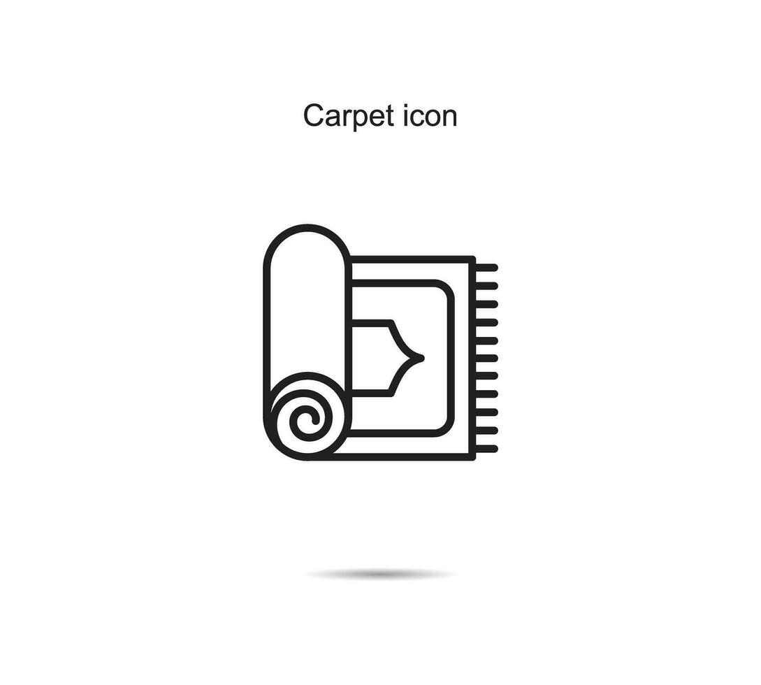 tapijt icoon, vector illustratie