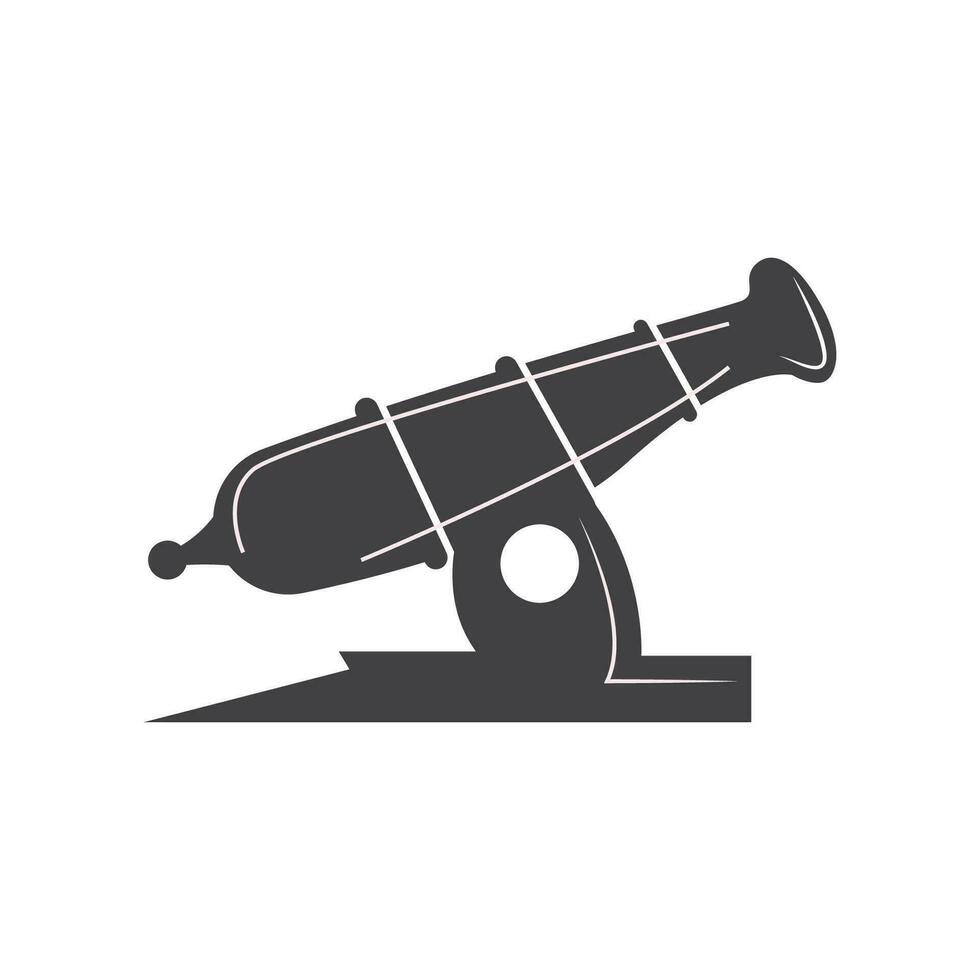 canon logo, vector oorlog wapen leger artillerie, icoon ontwerp