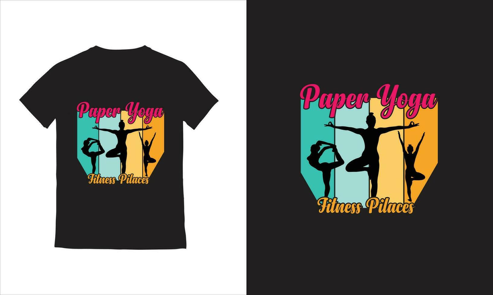 vector yoga meisjes vector yoga t-shirt ontwerp.