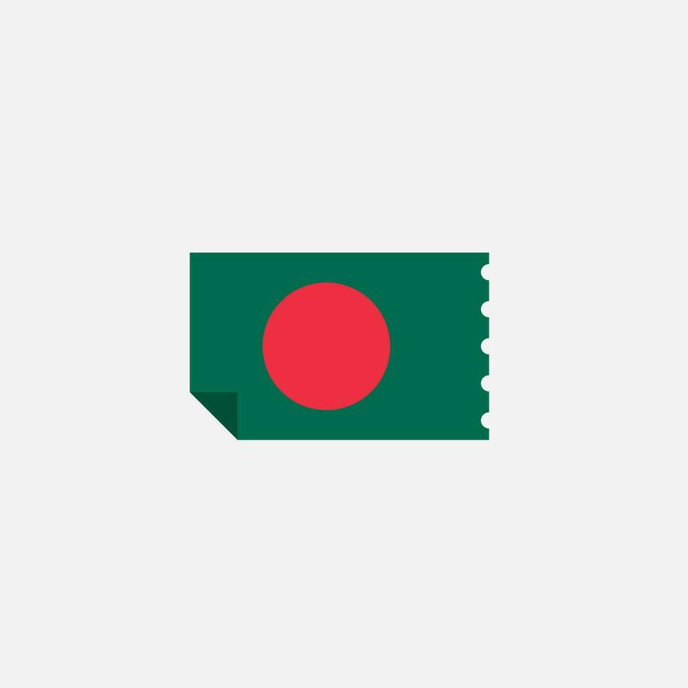 vlag van bangladesh vector