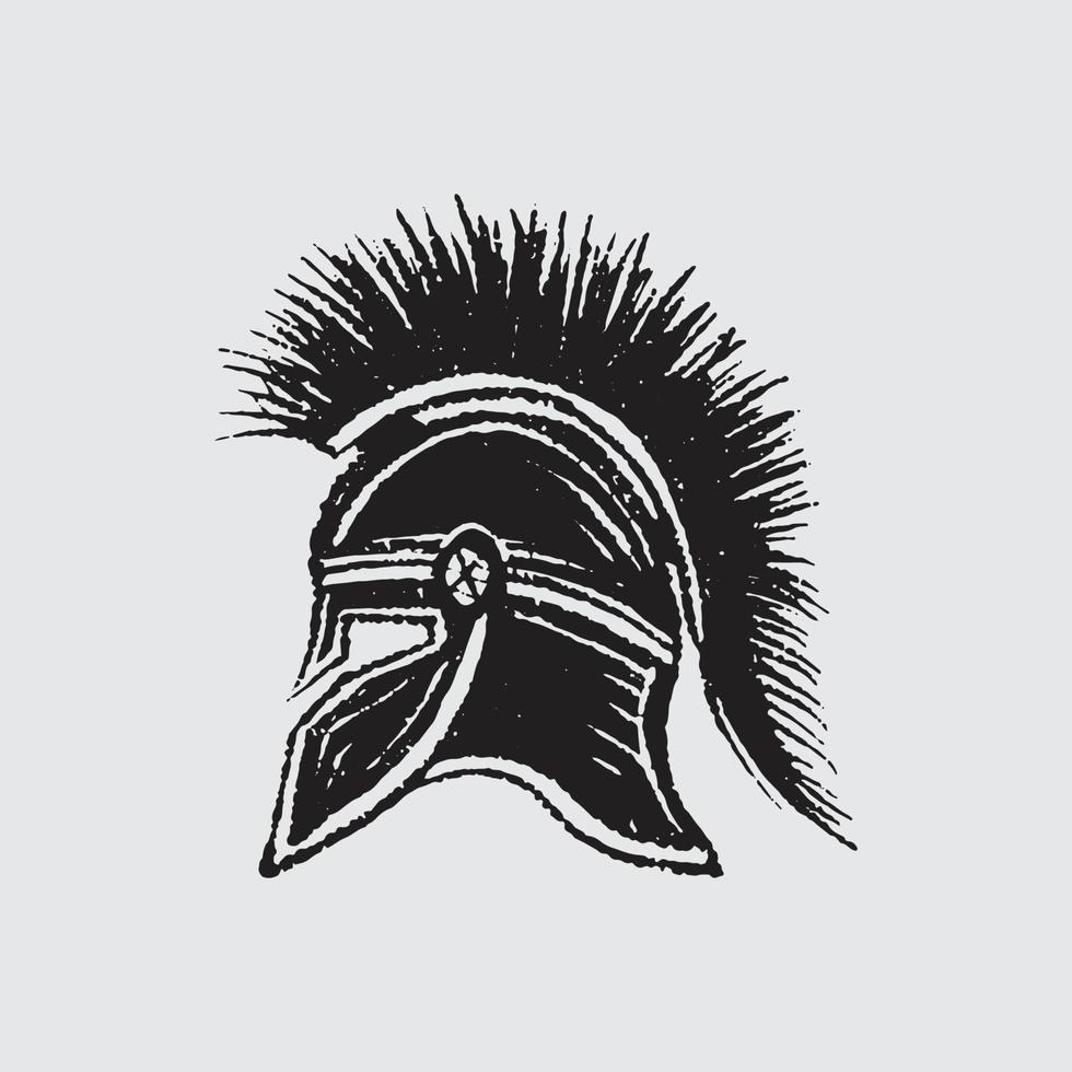 krijger helm illustratie vector