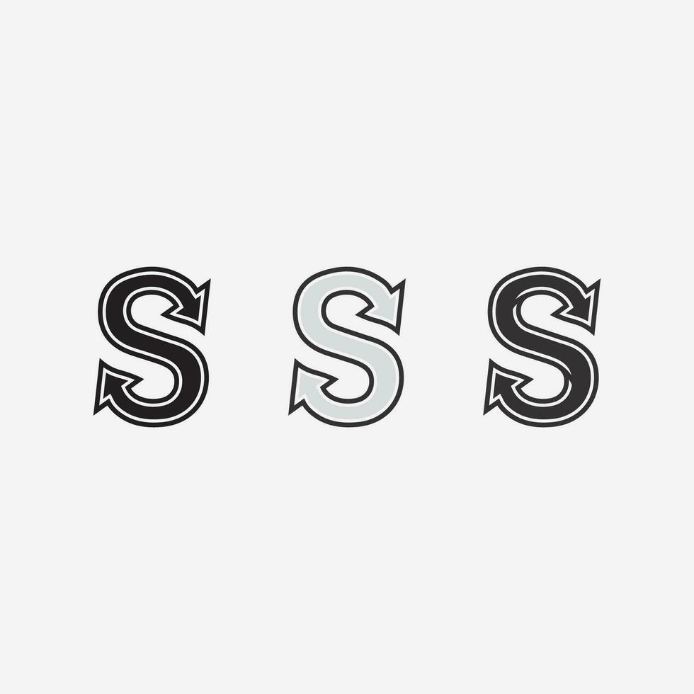 bedrijfslogo s brief vector