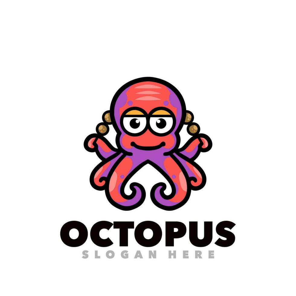 schattig octopus takoyaki vector