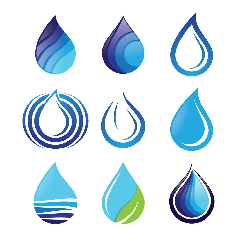 waterdruppel logo afbeeldingen vector