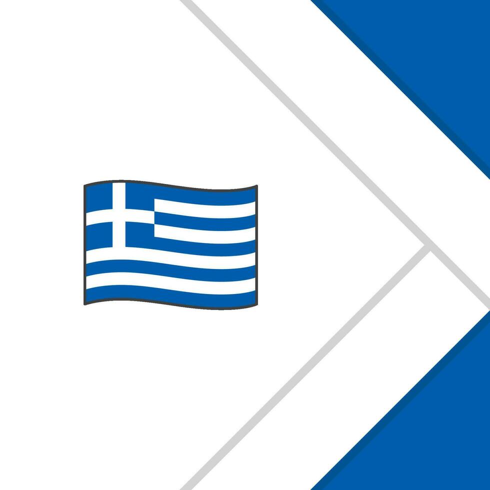 Griekenland vlag abstract achtergrond ontwerp sjabloon. Griekenland onafhankelijkheid dag banier sociaal media na. Griekenland tekenfilm vector
