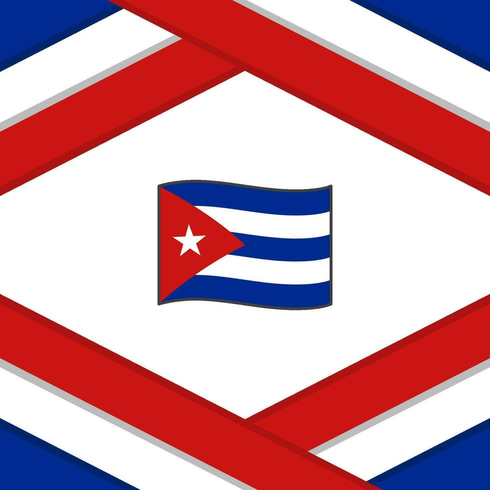 Cuba vlag abstract achtergrond ontwerp sjabloon. Cuba onafhankelijkheid dag banier sociaal media na. Cuba sjabloon vector