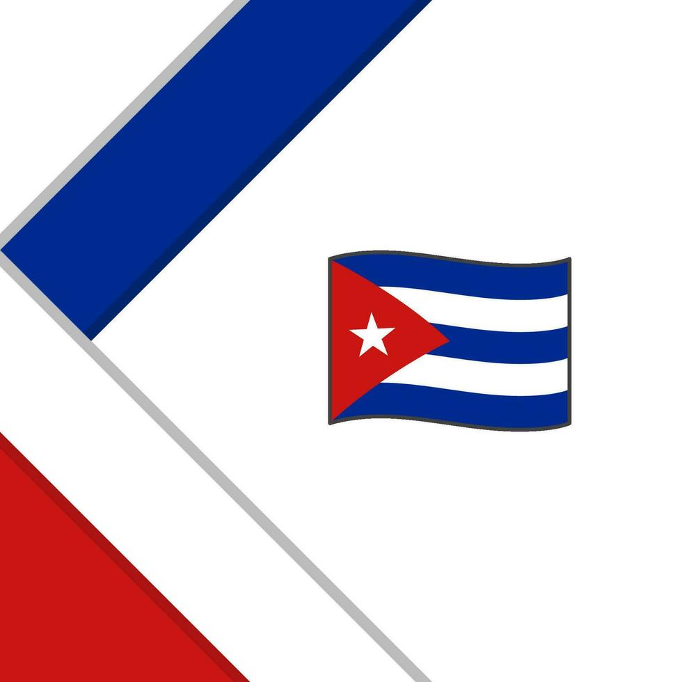 Cuba vlag abstract achtergrond ontwerp sjabloon. Cuba onafhankelijkheid dag banier sociaal media na. Cuba illustratie vector