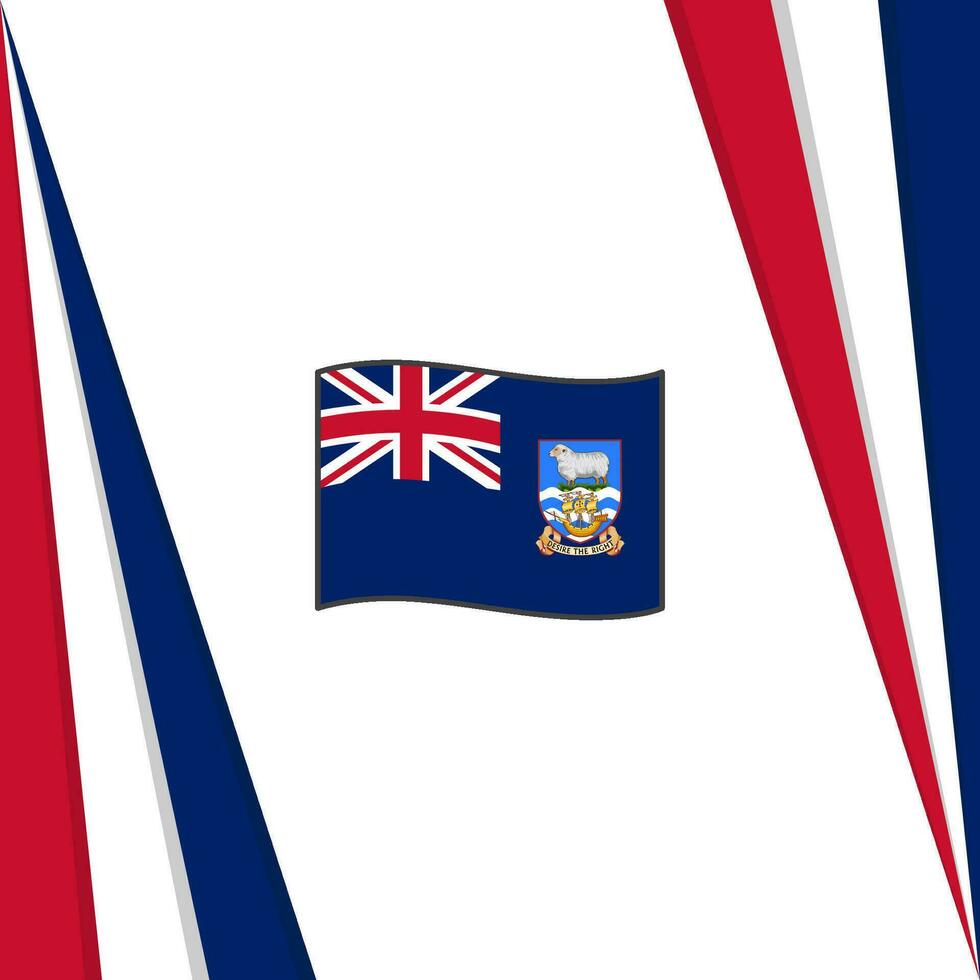 Falkland eilanden vlag abstract achtergrond ontwerp sjabloon. Falkland eilanden onafhankelijkheid dag banier sociaal media na. Falkland eilanden vlag vector