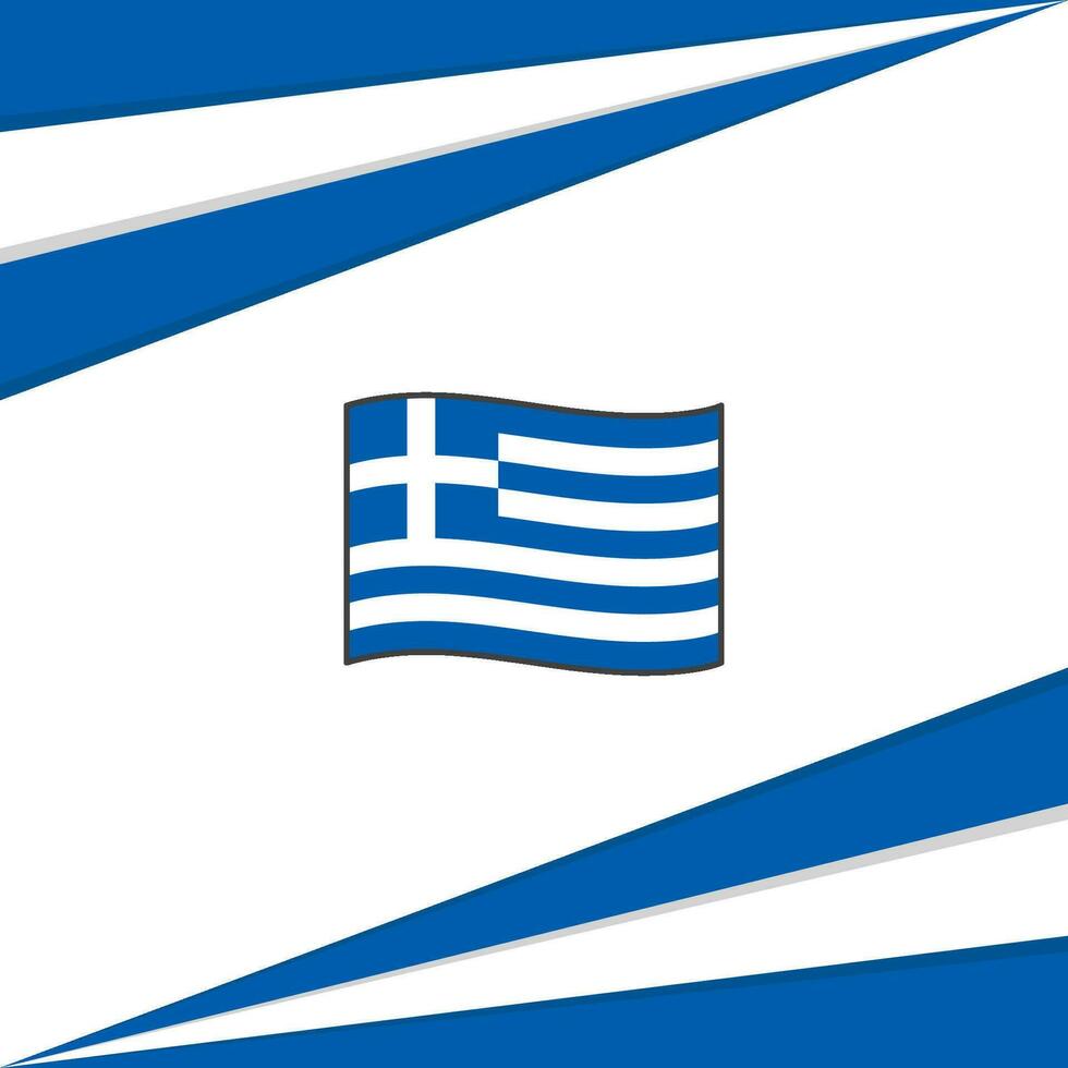 Griekenland vlag abstract achtergrond ontwerp sjabloon. Griekenland onafhankelijkheid dag banier sociaal media na. Griekenland ontwerp vector