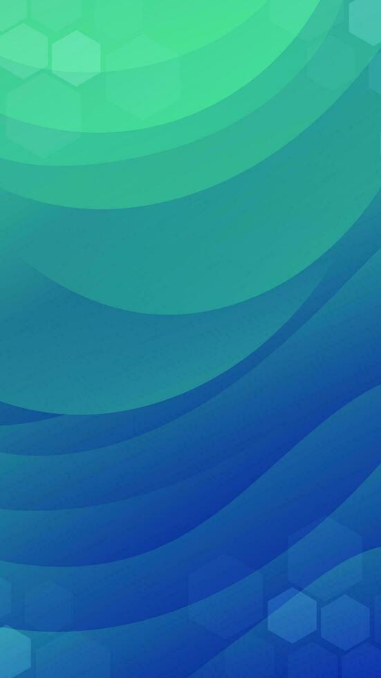 abstract groen blauw achtergrond met golvend vormen. modern vector achtergrond ontwerp. dynamisch golven. vloeistof vormen samenstelling. fit voor sociaal media verhaal sjabloon