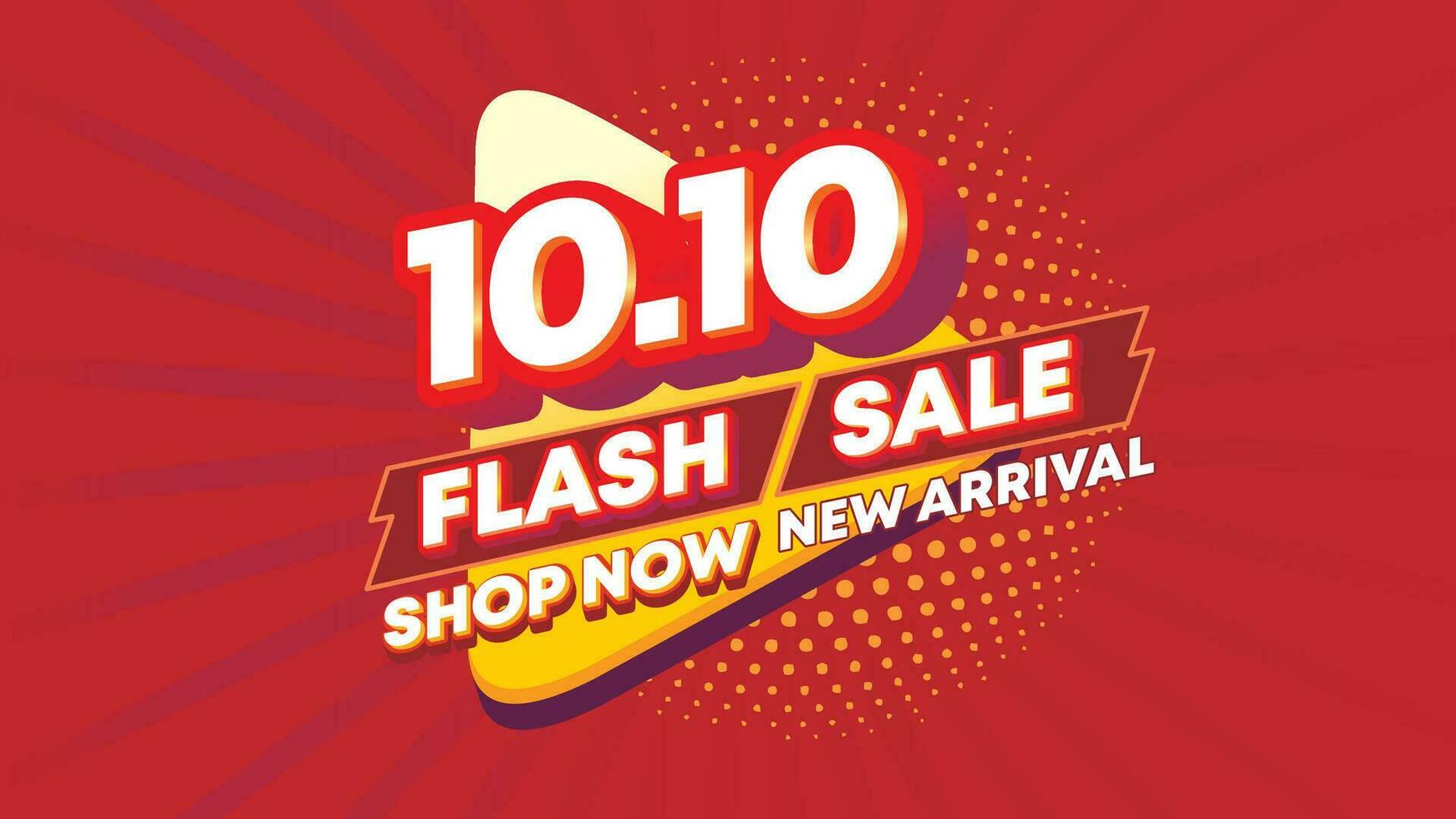 10 10 flash uitverkoop sjabloon voor afzet Promotie vector