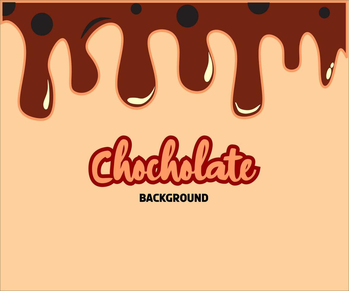 gesmolten chocola vector ontwerp achtergrond