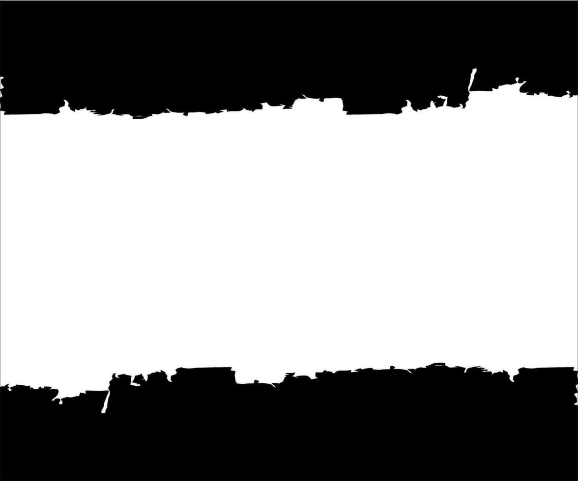 zwart en wit gescheurd papier achtergrond vector