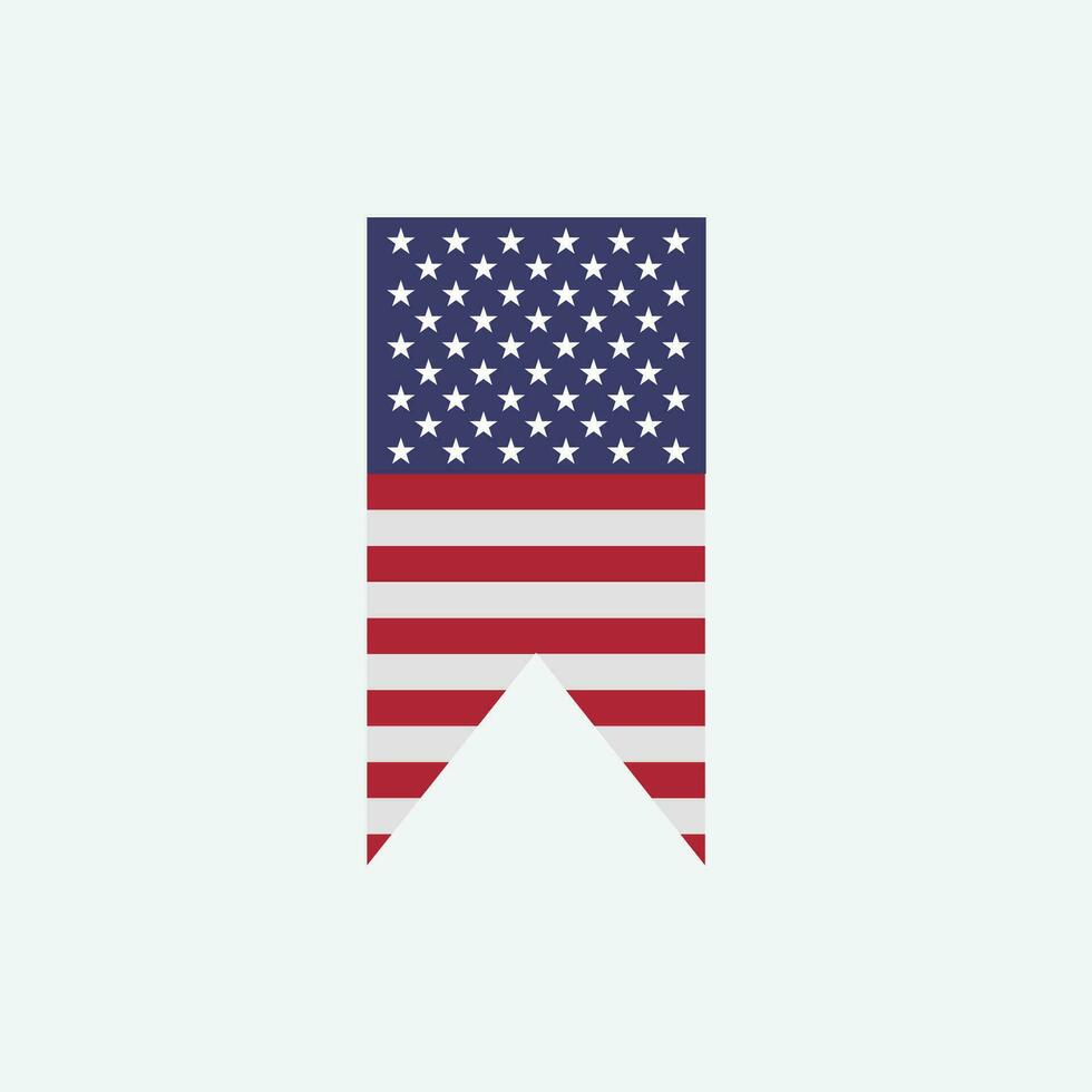 Amerika vlag icoon vector