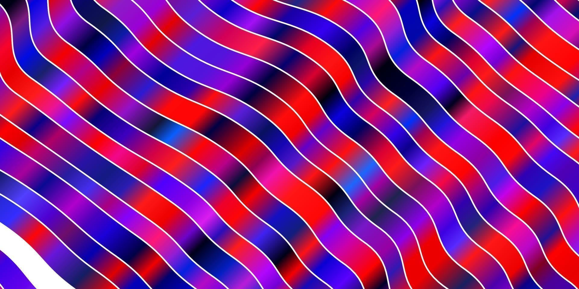 lichtblauwe, rode vectorachtergrond met wrange lijnen. vector