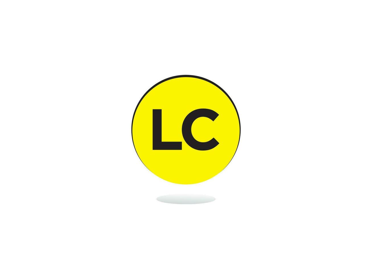 modern lc logo brief vector beeld ontwerp voor u