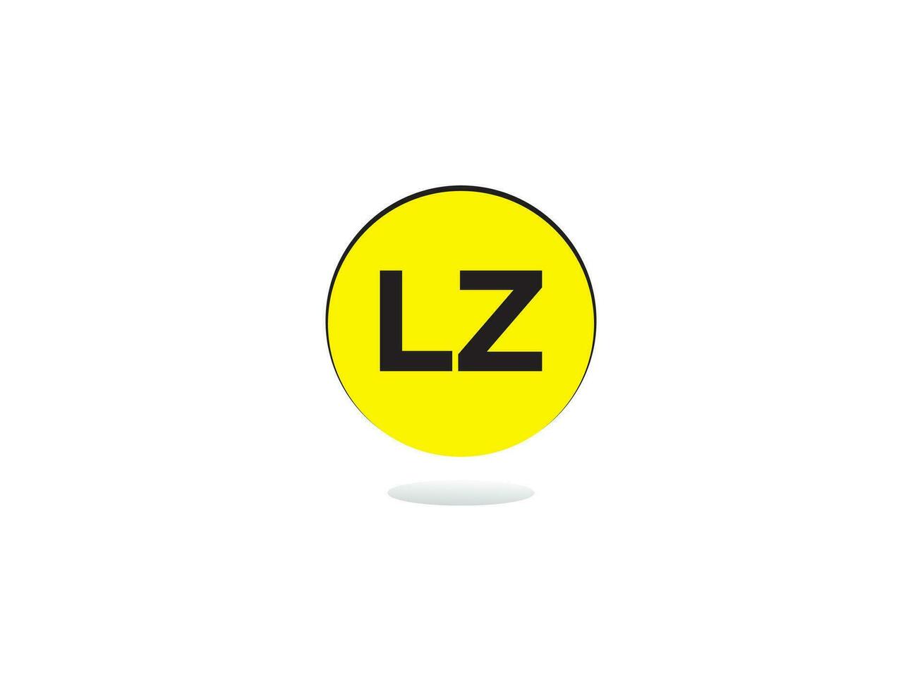 modern lz logo brief vector beeld ontwerp voor u