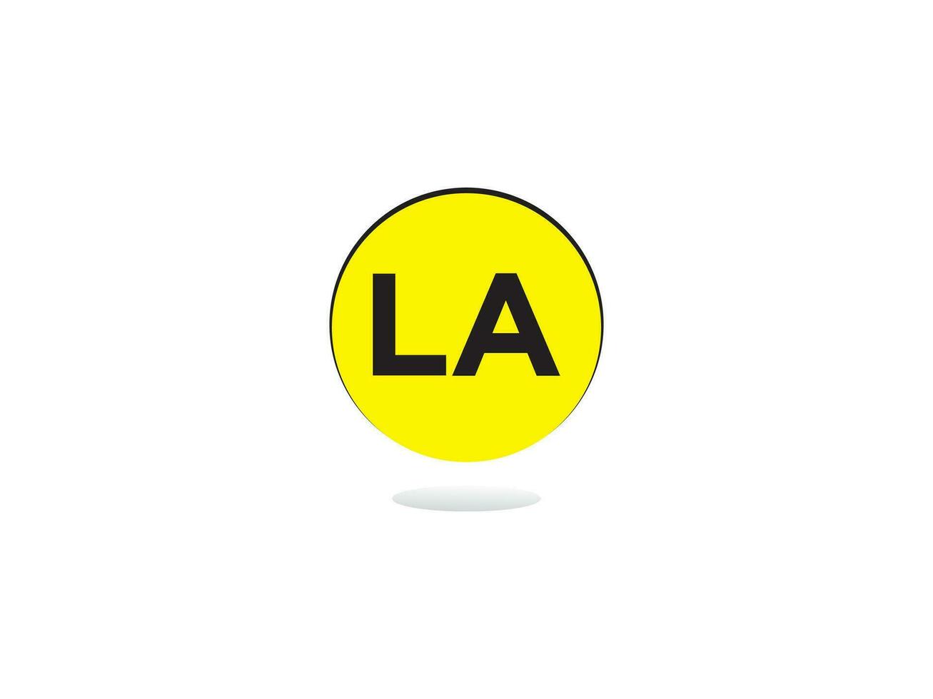 modern la logo brief vector beeld ontwerp voor u