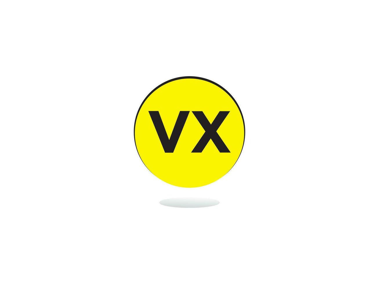 monogram vx bedrijf logo icoon, eerste vx xv logo brief vector voor u