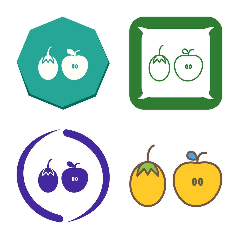 fruit en vgroenten vector icoon