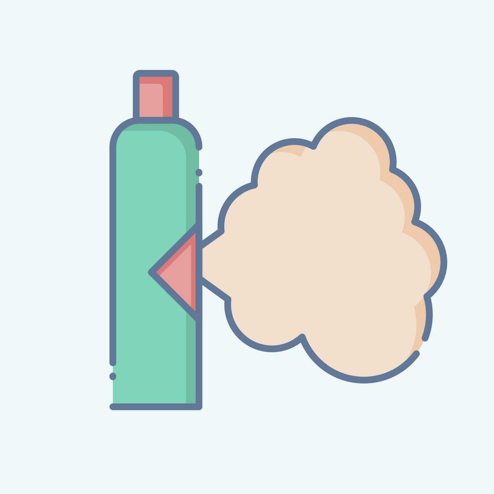 icoon gas. verwant naar vergiftigen symbool. tekening stijl. gemakkelijk ontwerp bewerkbaar. gemakkelijk illustratie vector